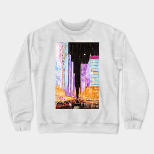 Manhattan at Night Crewneck Sweatshirt